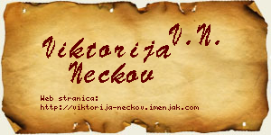 Viktorija Neckov vizit kartica